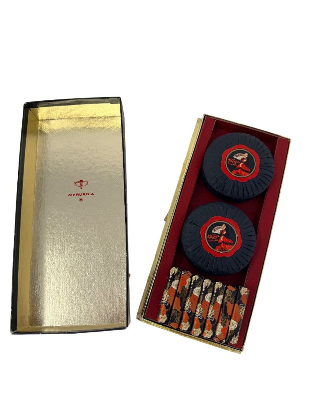 Vintage Myrurgia Maja Soap Set Spain Original Box Cakes Bars Gift Set